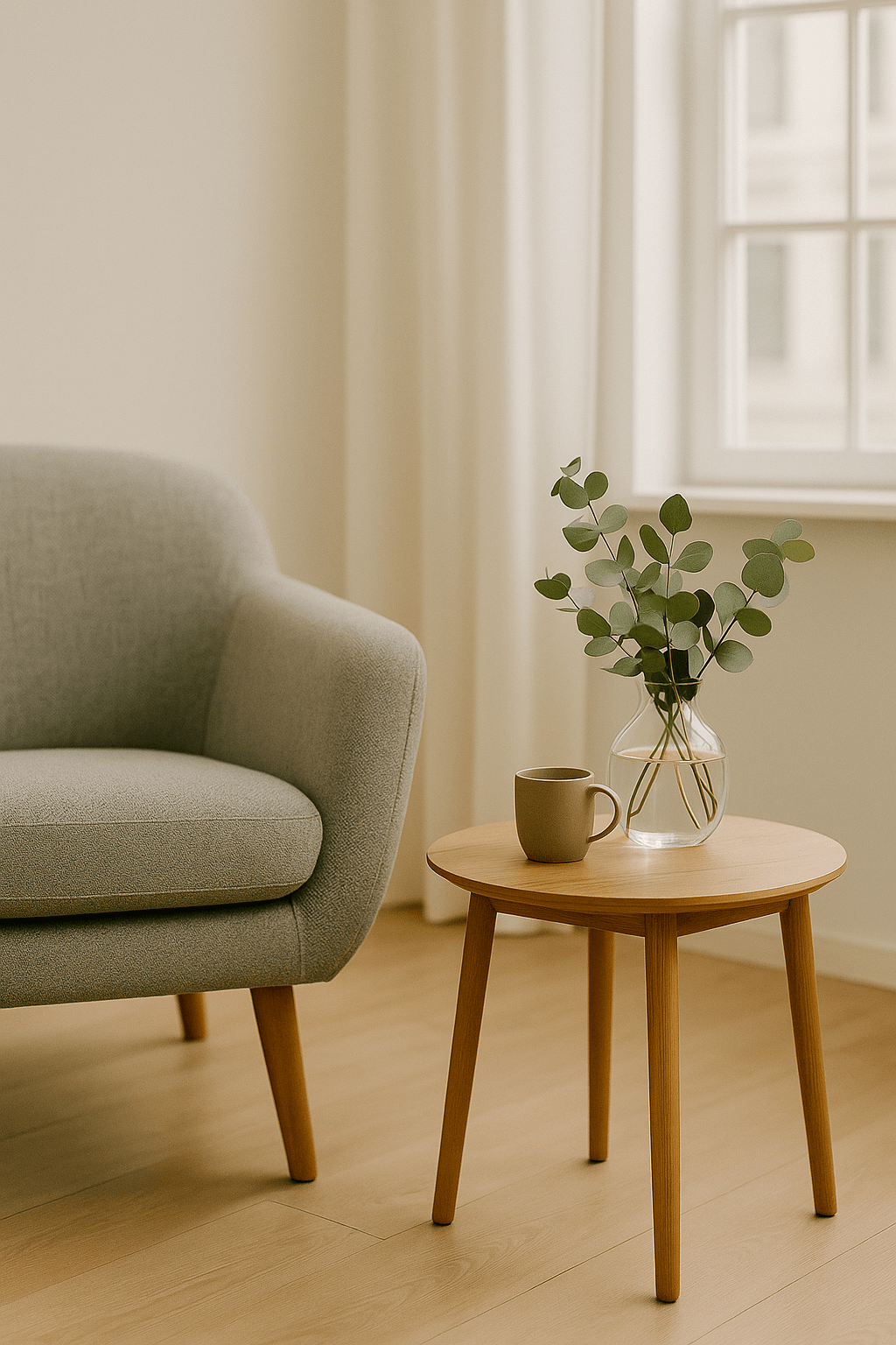Calm, private listening setting